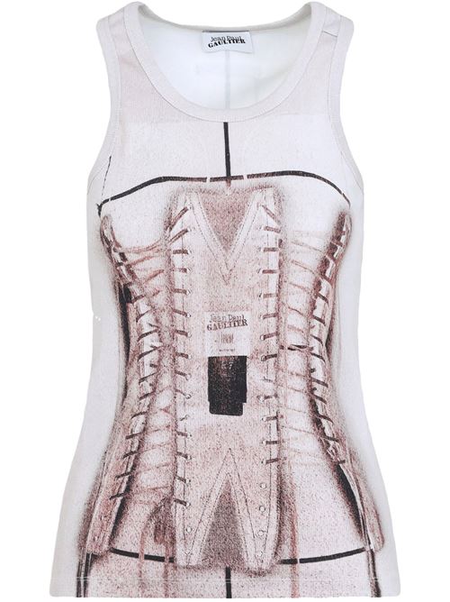 Cage top with print JEAN PAUL GAULTIER | 25/34-F-DB057J582260100